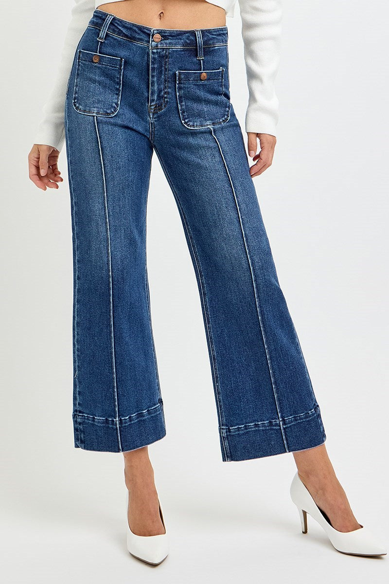 "Cassie" Light Cropped Jeans - The Katie Grace Boutique