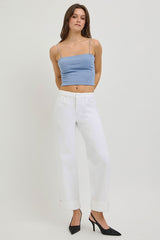 "Pinky" White Jeans - The Katie Grace Boutique