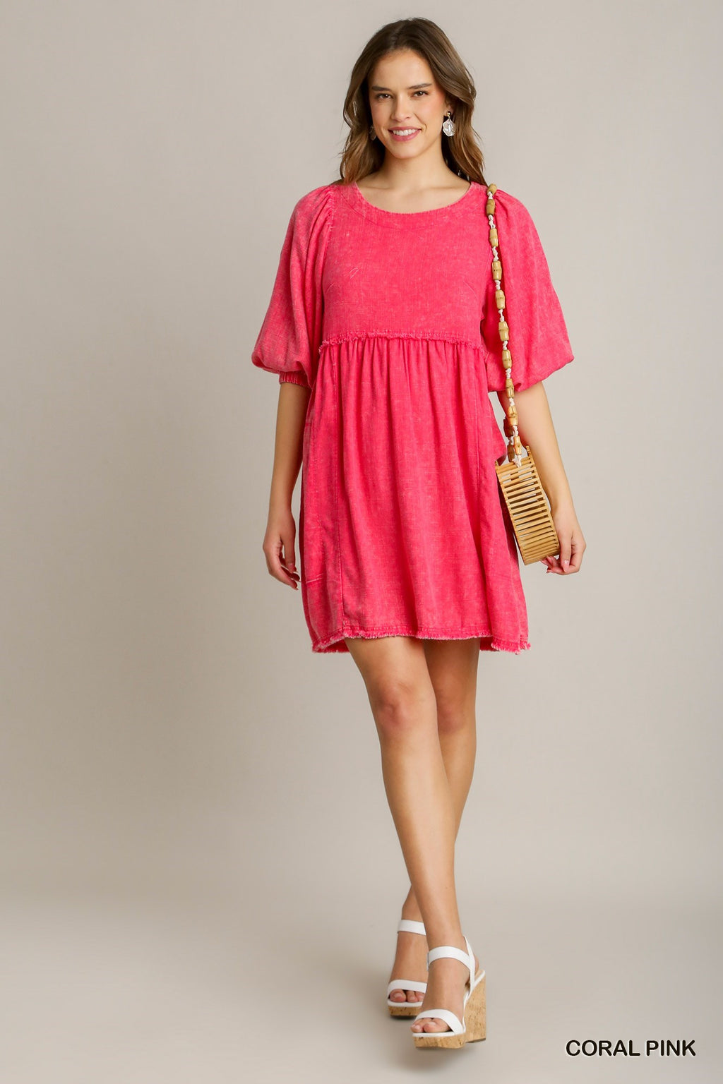 "Lydia" Mineral Washed Dress - The Katie Grace Boutique