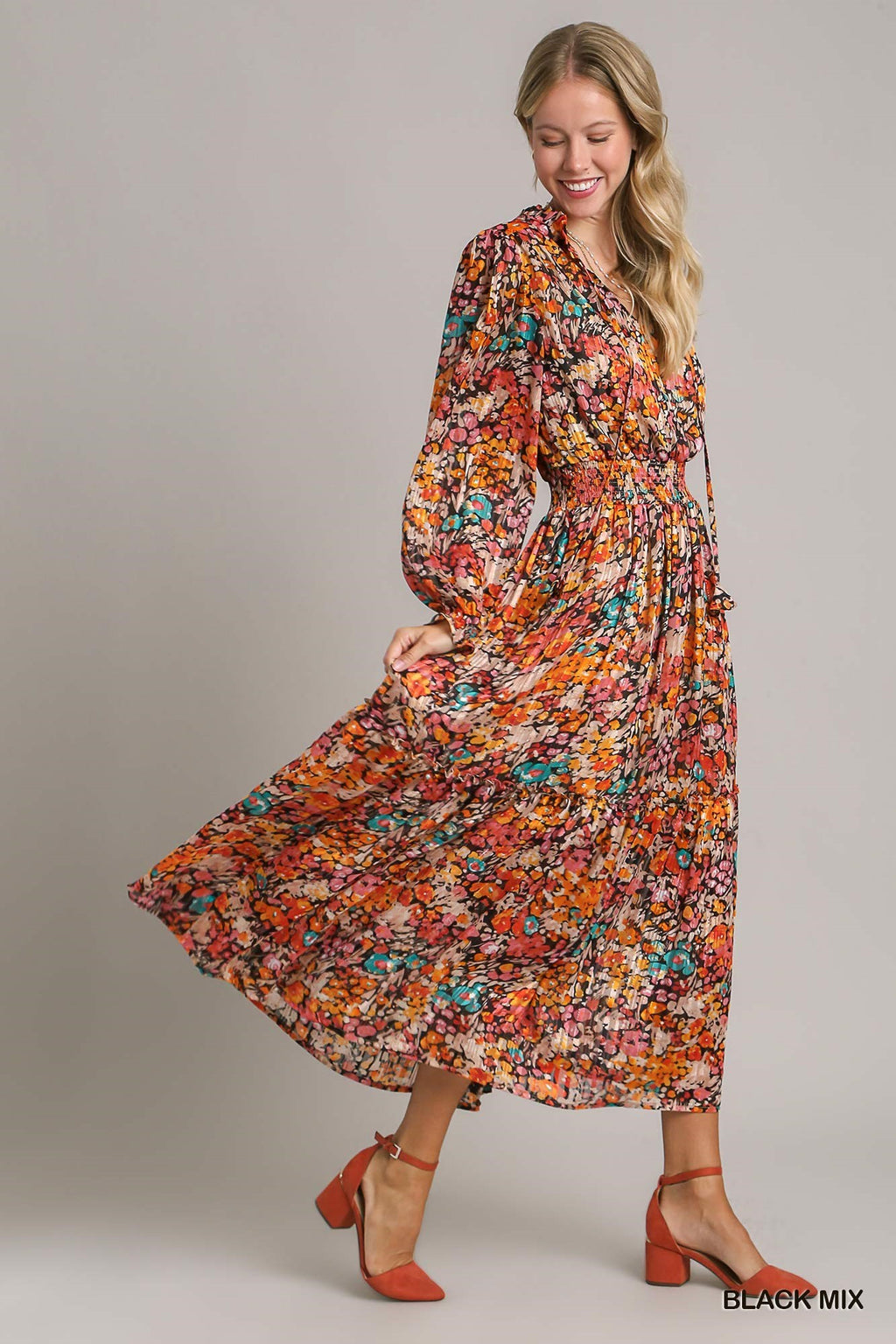 "Adelaide" Floral Dress - The Katie Grace Boutique