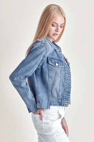 "Reagan" Denim Jacket - The Katie Grace Boutique
