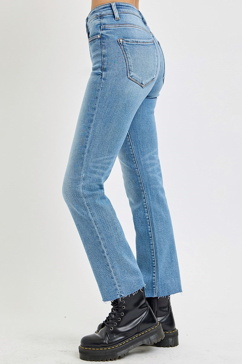 "Jesse" Straight Leg Jeans with Tummy Control - The Katie Grace Boutique