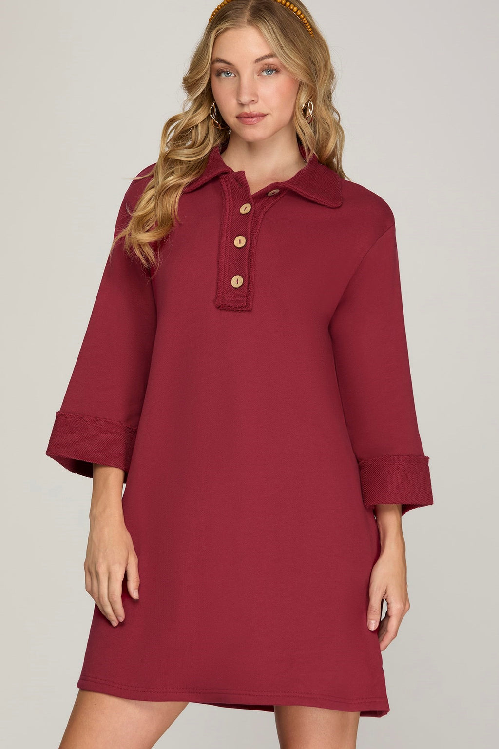 "Laura" French Terry Dress, 2 colors - The Katie Grace Boutique