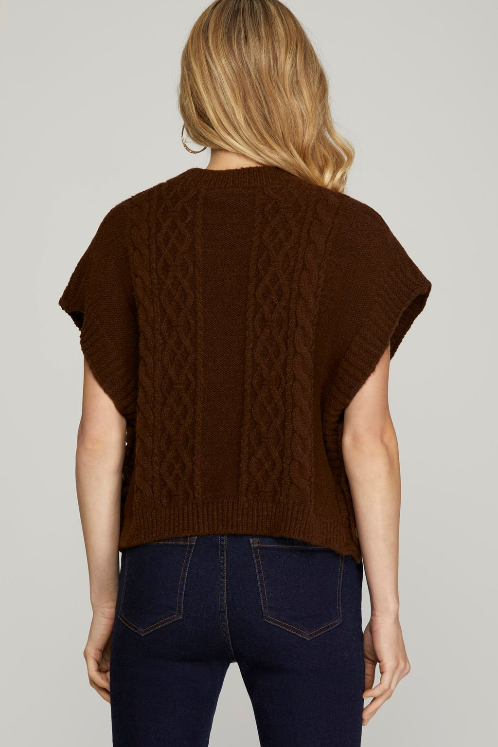 "Daniella" Cable Knit Sweater - The Katie Grace Boutique