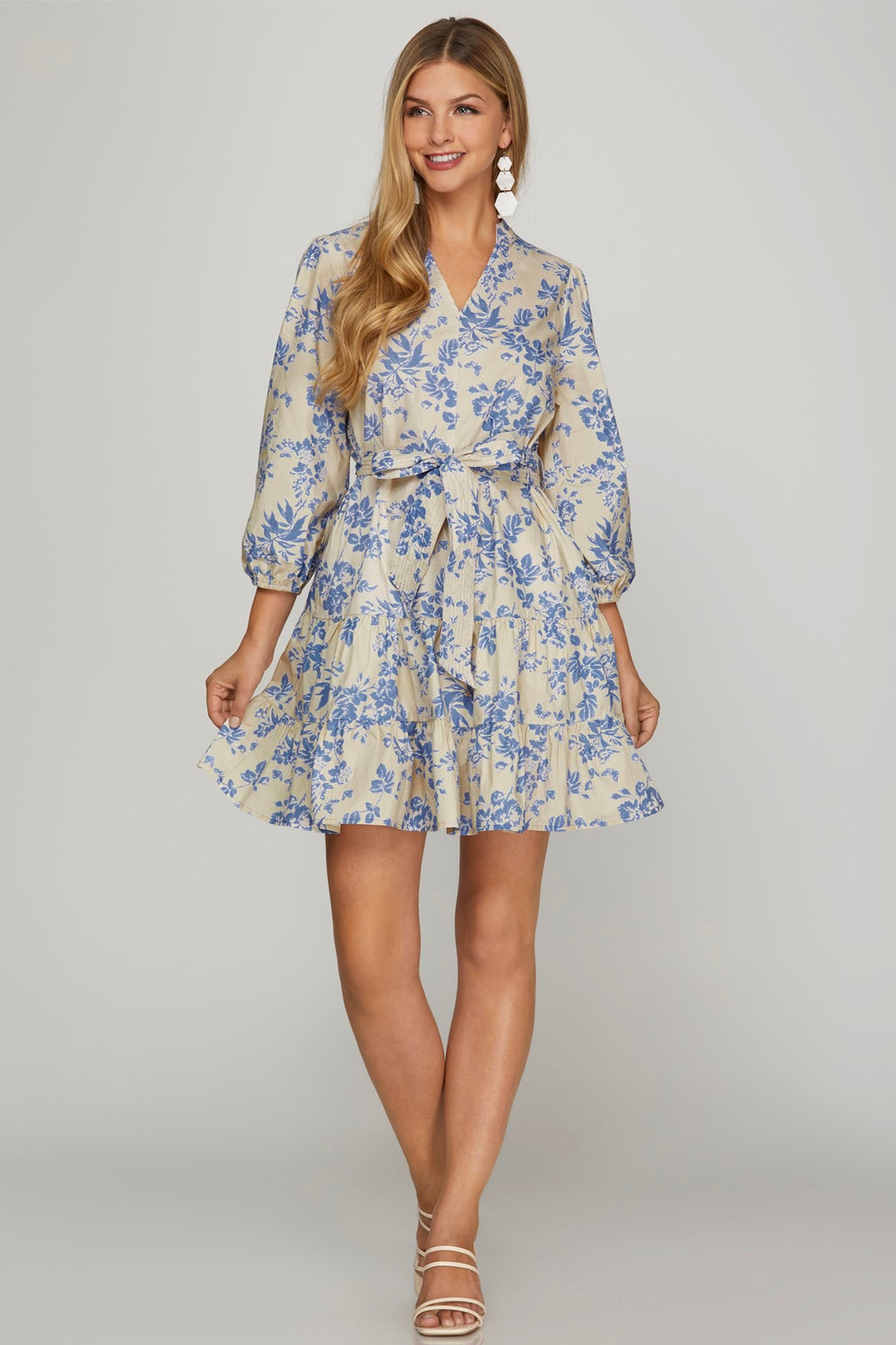 "Cali" Floral Dress - The Katie Grace Boutique