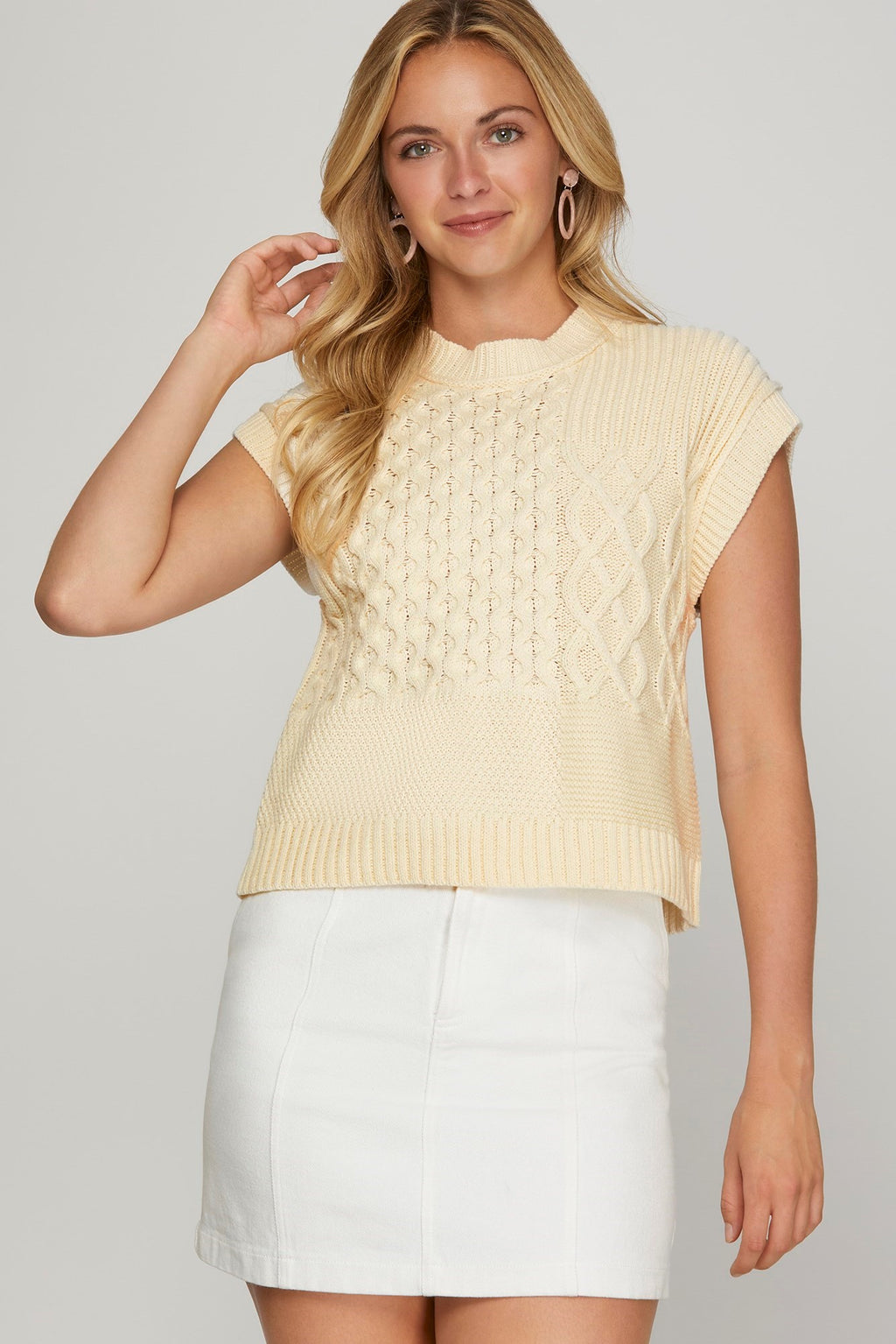 "Kelsie" Cap Sleeve Sweater, 3 colors - The Katie Grace Boutique