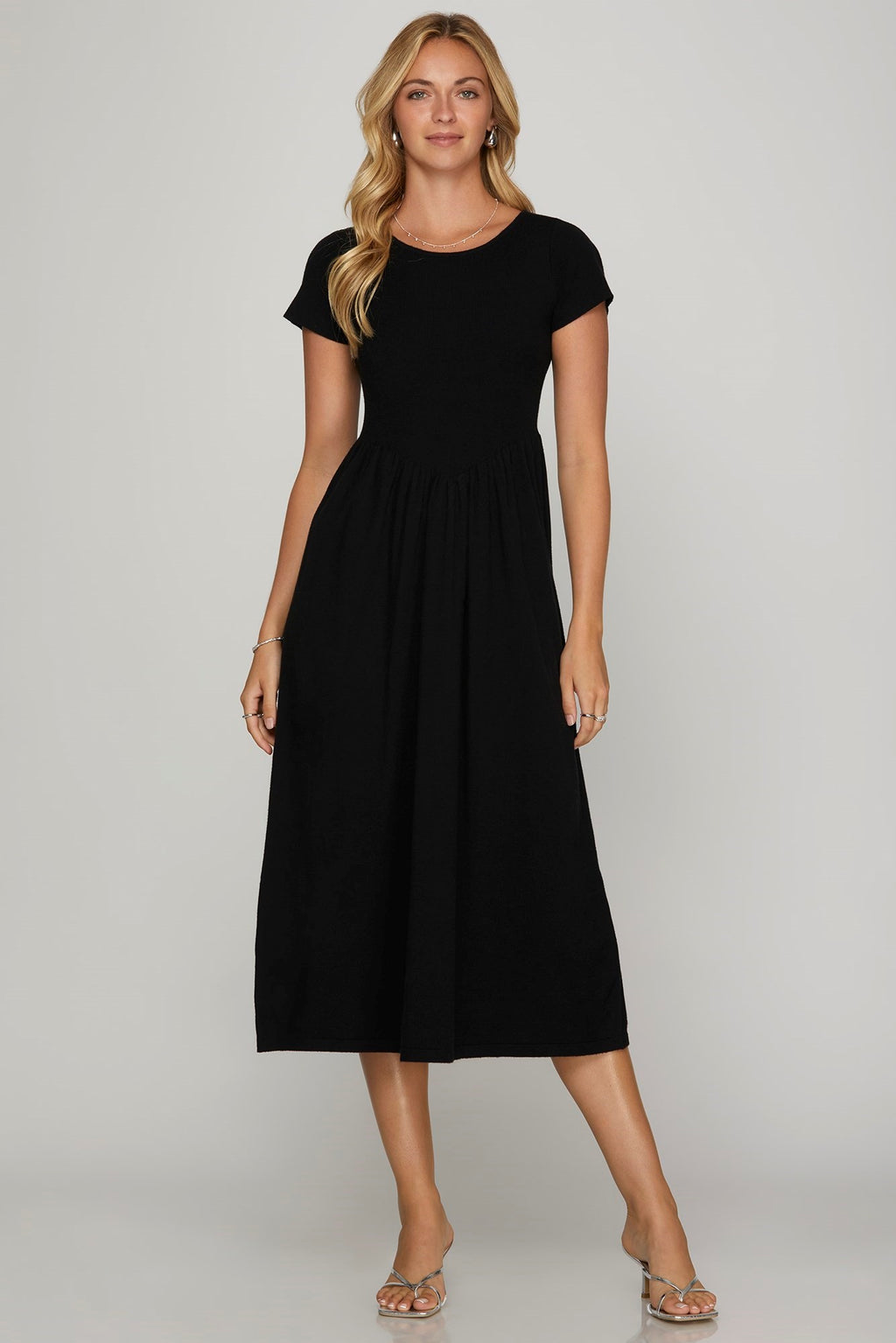 "Sophia" Soft Knit Dress, 2 colors - The Katie Grace Boutique