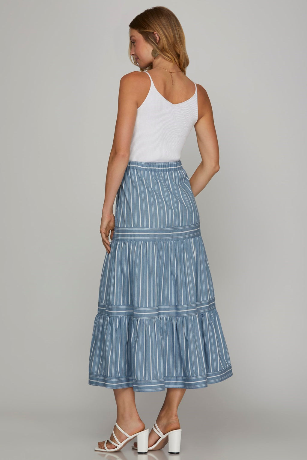 "Eva" Chambray Skirt