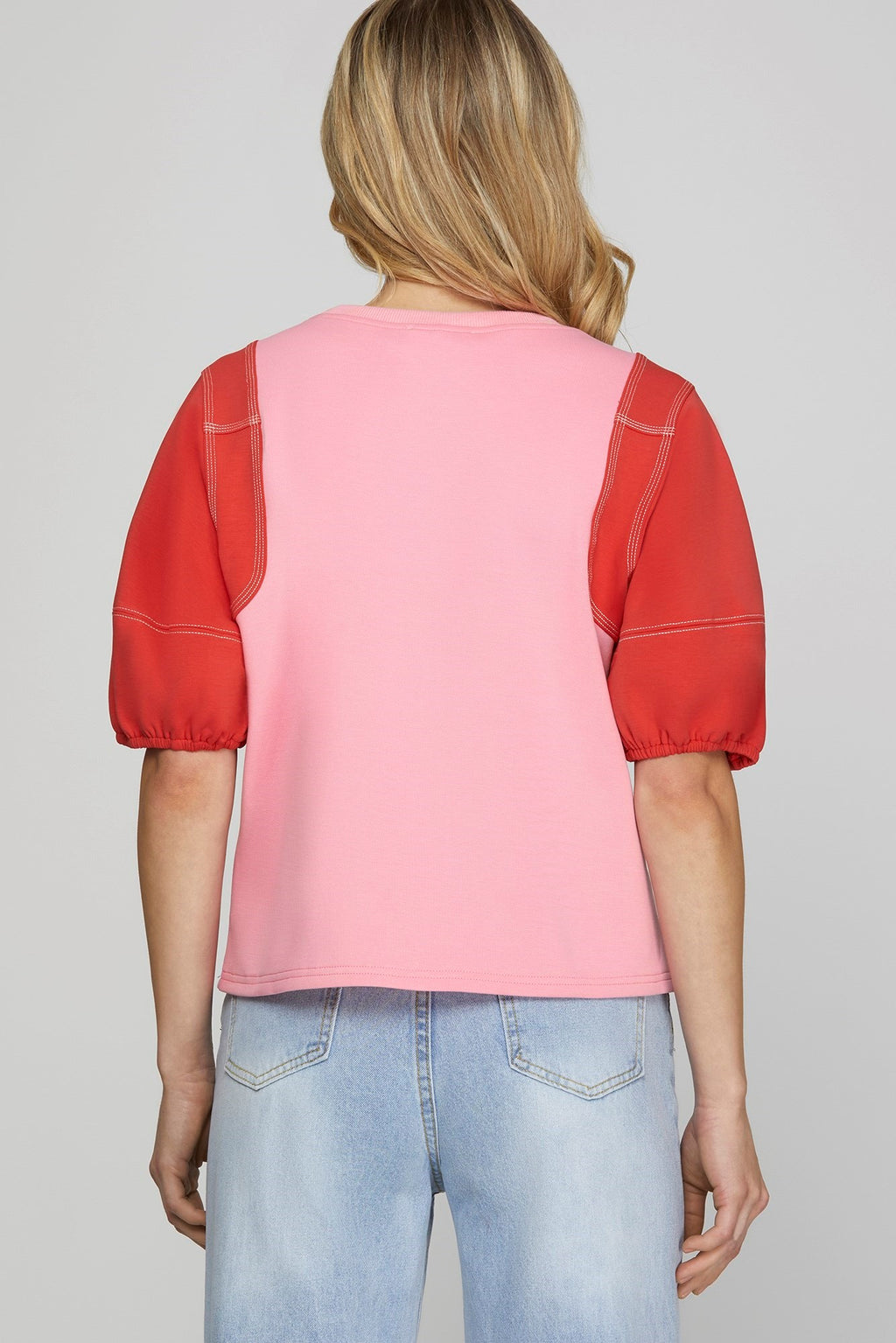 "Maria" Color Block Top - The Katie Grace Boutique