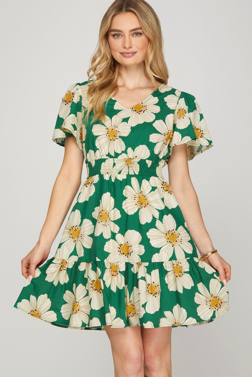 "Dazie" Floral Dress - The Katie Grace Boutique