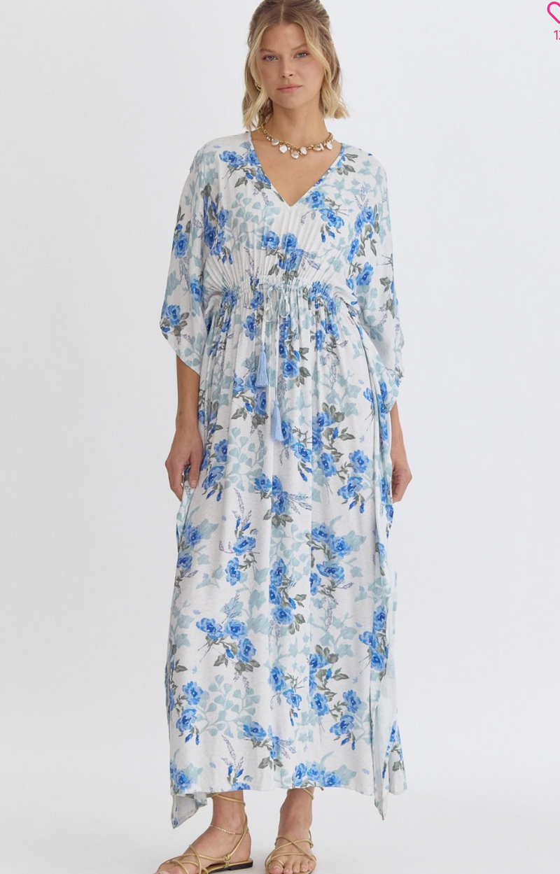 Now in Blue! "Ivey" Maxi Dress - The Katie Grace Boutique