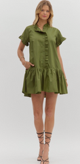 "Olivia" Ruffled Dress - The Katie Grace Boutique