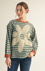 "Shasta" Mineral Washed Pullover - The Katie Grace Boutique