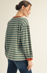 "Shasta" Mineral Washed Pullover - The Katie Grace Boutique