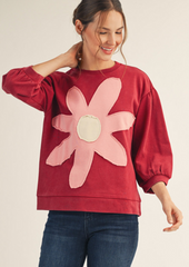 "Cherie" Floral Top - The Katie Grace Boutique