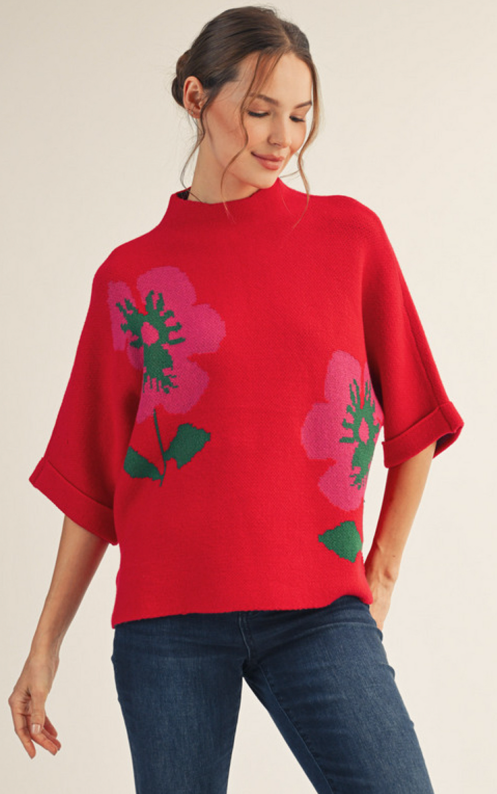 "Constance" Drop Shoulder Sweater - The Katie Grace Boutique