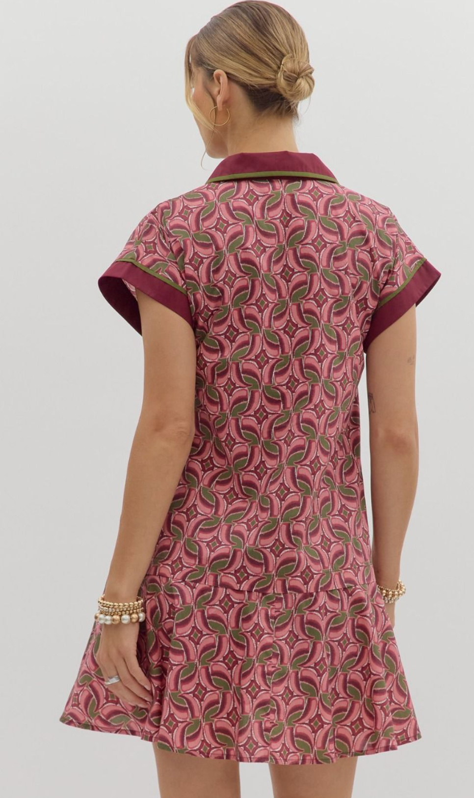 "Chloe" Abstract Dress - The Katie Grace Boutique