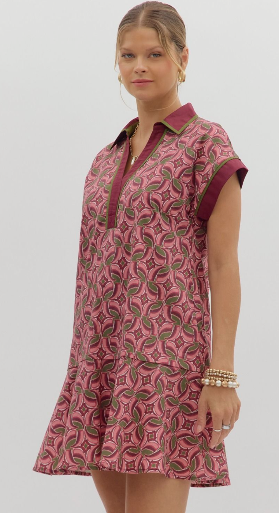 "Chloe" Abstract Dress - The Katie Grace Boutique