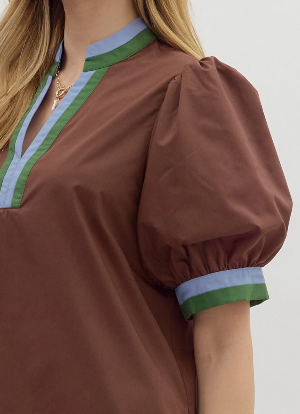 "Elenor" Puff sleeve Blouse - The Katie Grace Boutique