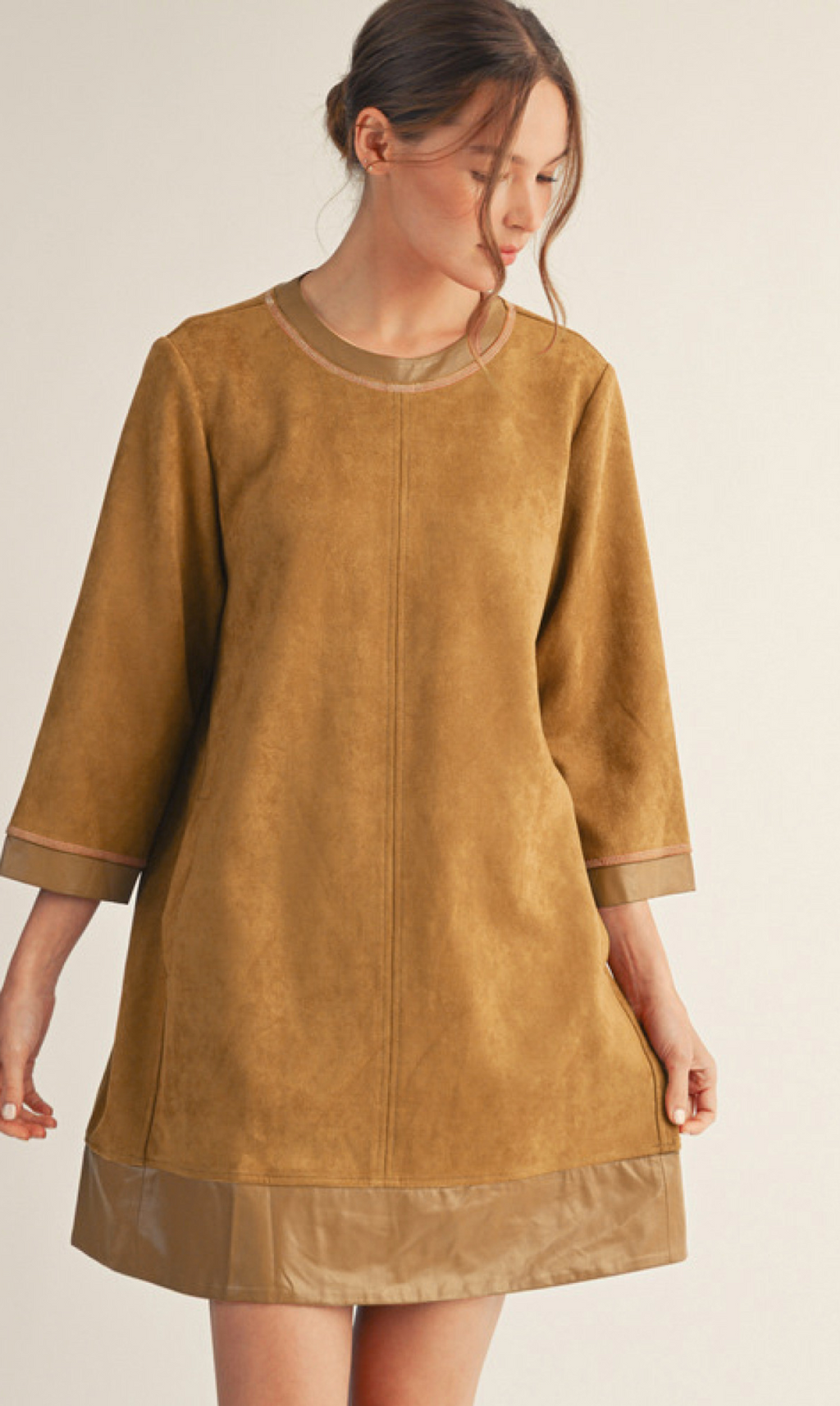 "Lexi" Suede Dress, 2 colors - The Katie Grace Boutique