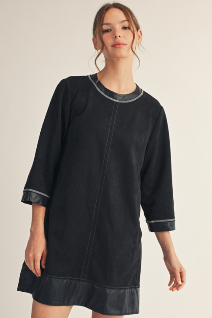 "Lexi" Suede Dress, 2 colors - The Katie Grace Boutique