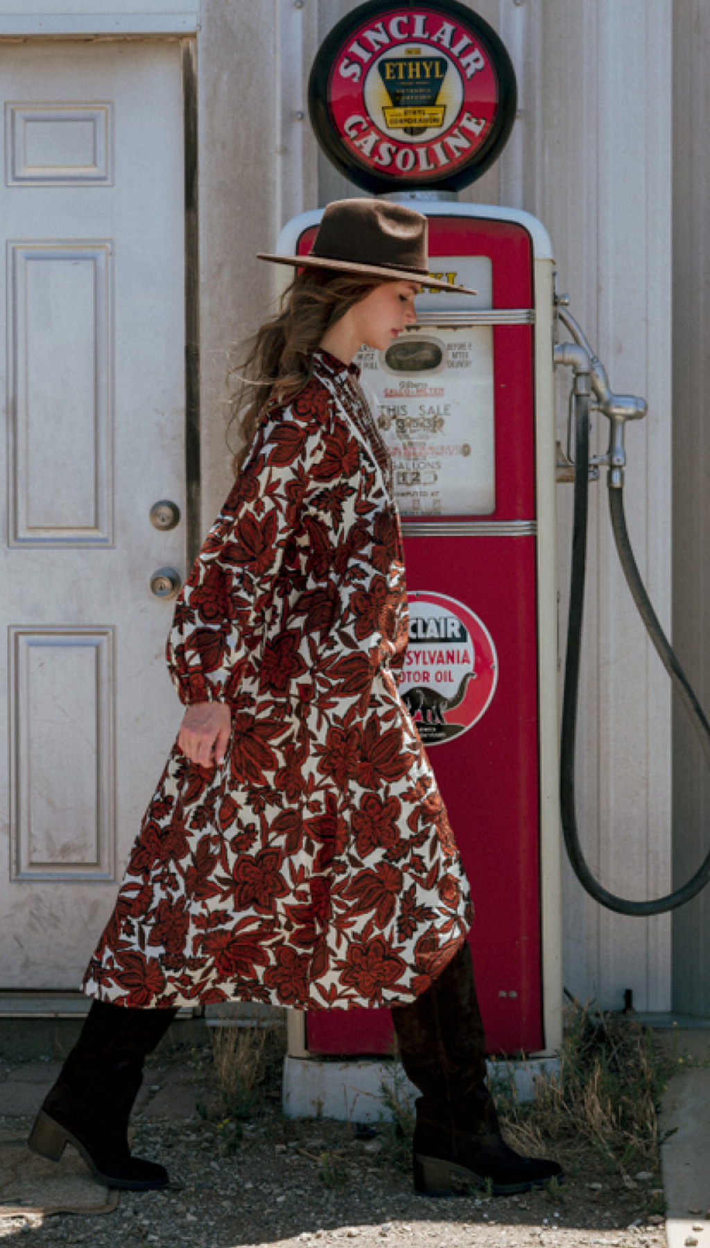 "Autumn" Floral Dress - The Katie Grace Boutique