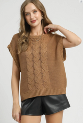"Jocelyn" Cable Knit Sweater, 4 colors - The Katie Grace Boutique