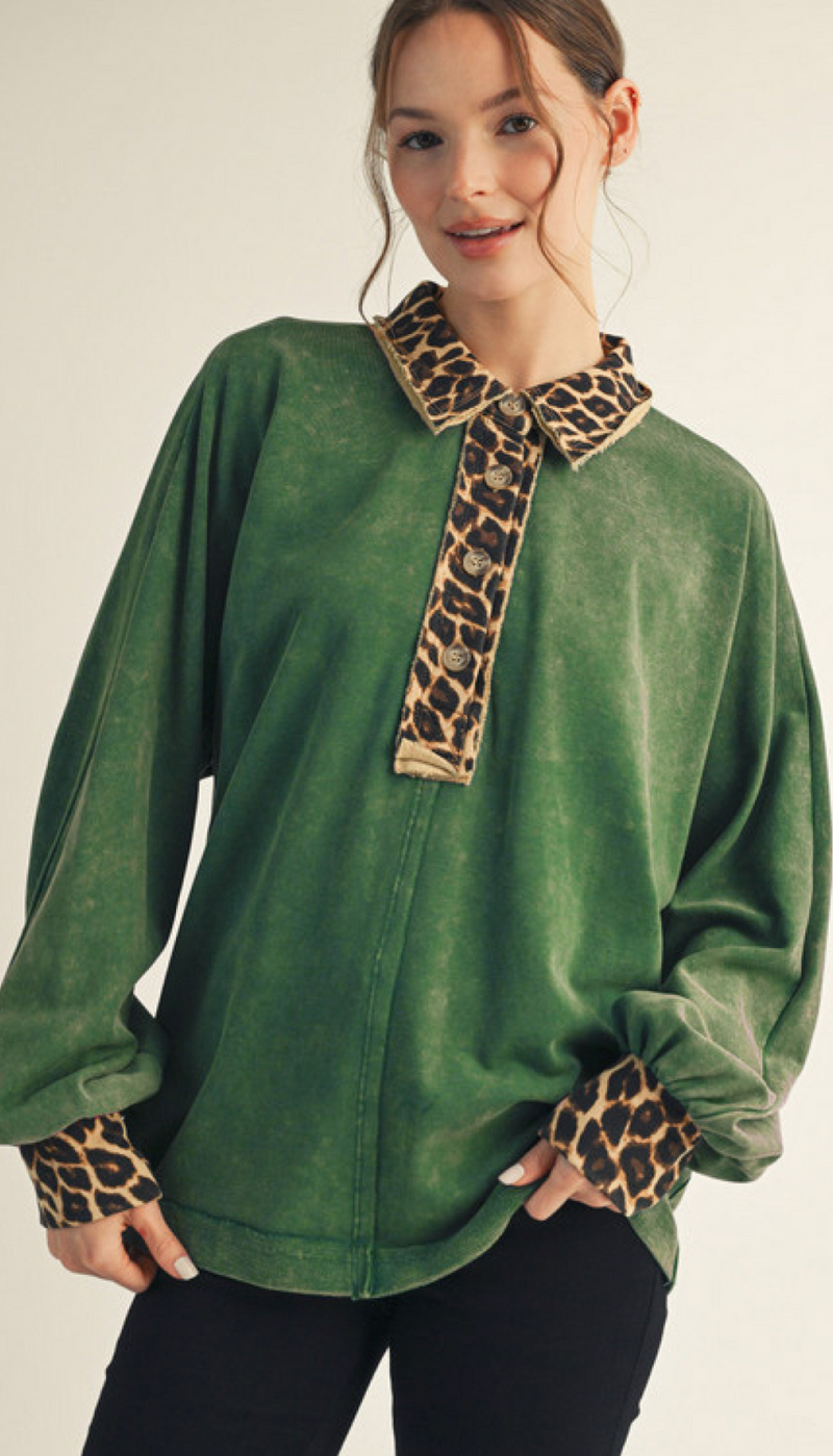 "Jasmine" Mineral Washed Top