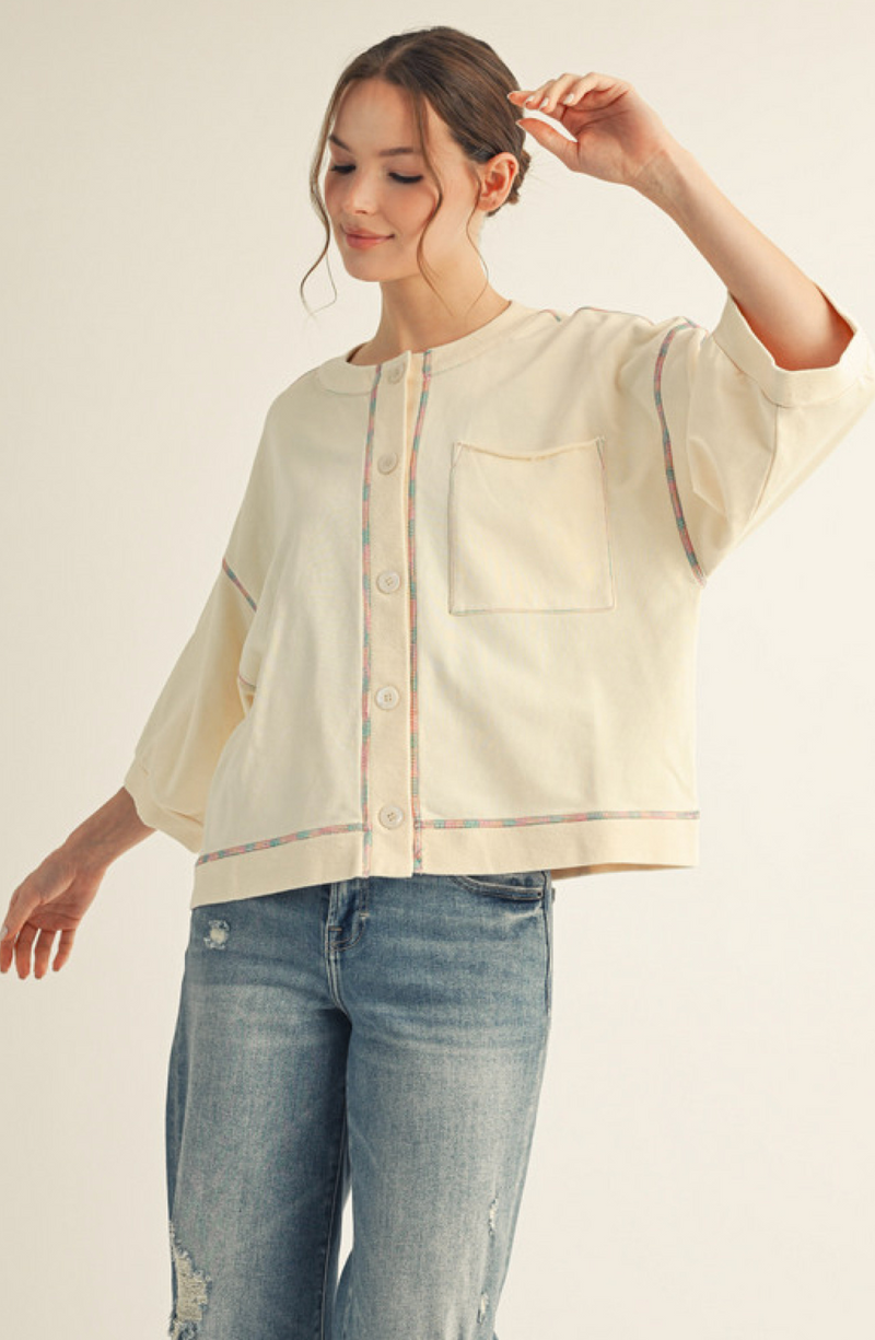 "Camille" Button Down Top