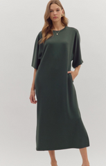 "Teresa" Midi Dress, 2 colors - The Katie Grace Boutique
