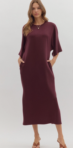 "Teresa" Midi Dress, 2 colors - The Katie Grace Boutique