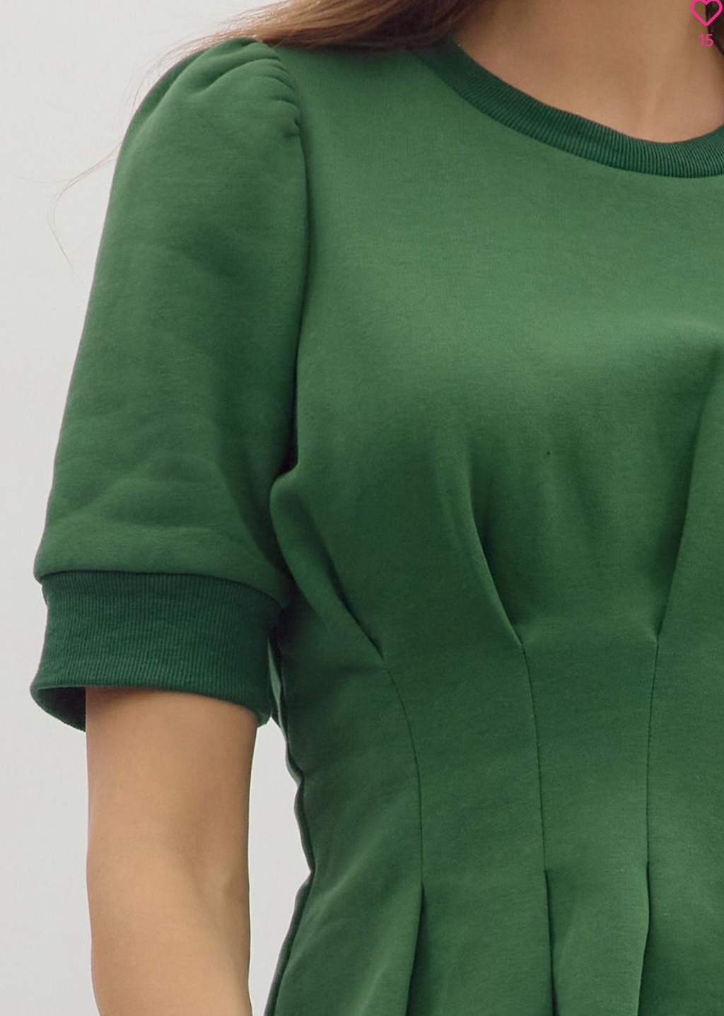 "Juniper" Peplum Darted Top
