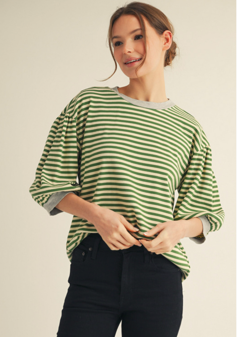 "Laura" Striped Top