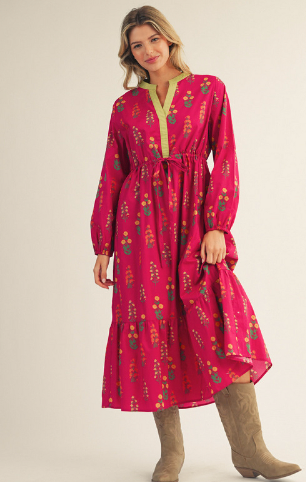 "Benita" Midi Dress, 2 colors - The Katie Grace Boutique