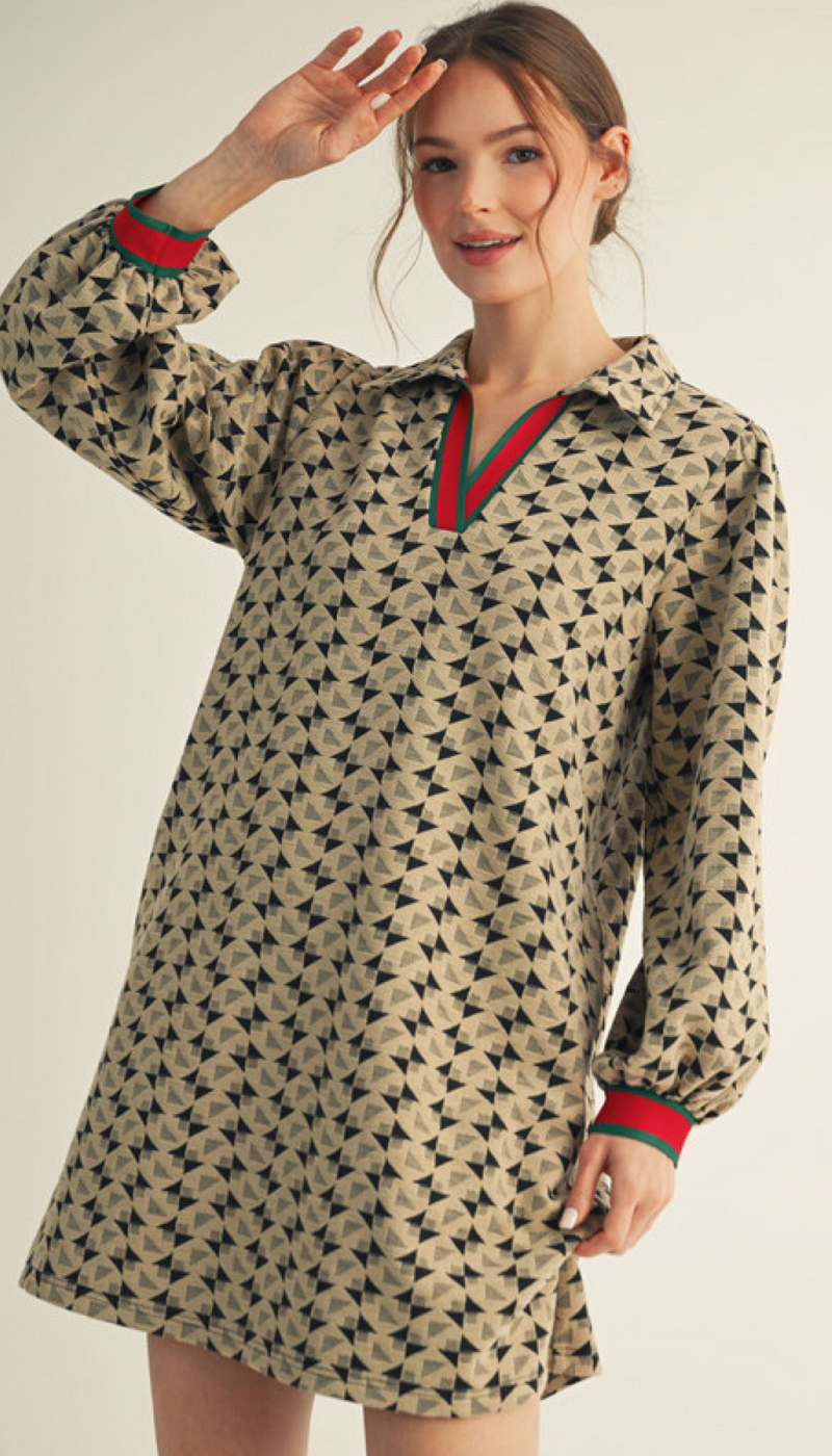 "Coco" Textured  Dress - The Katie Grace Boutique
