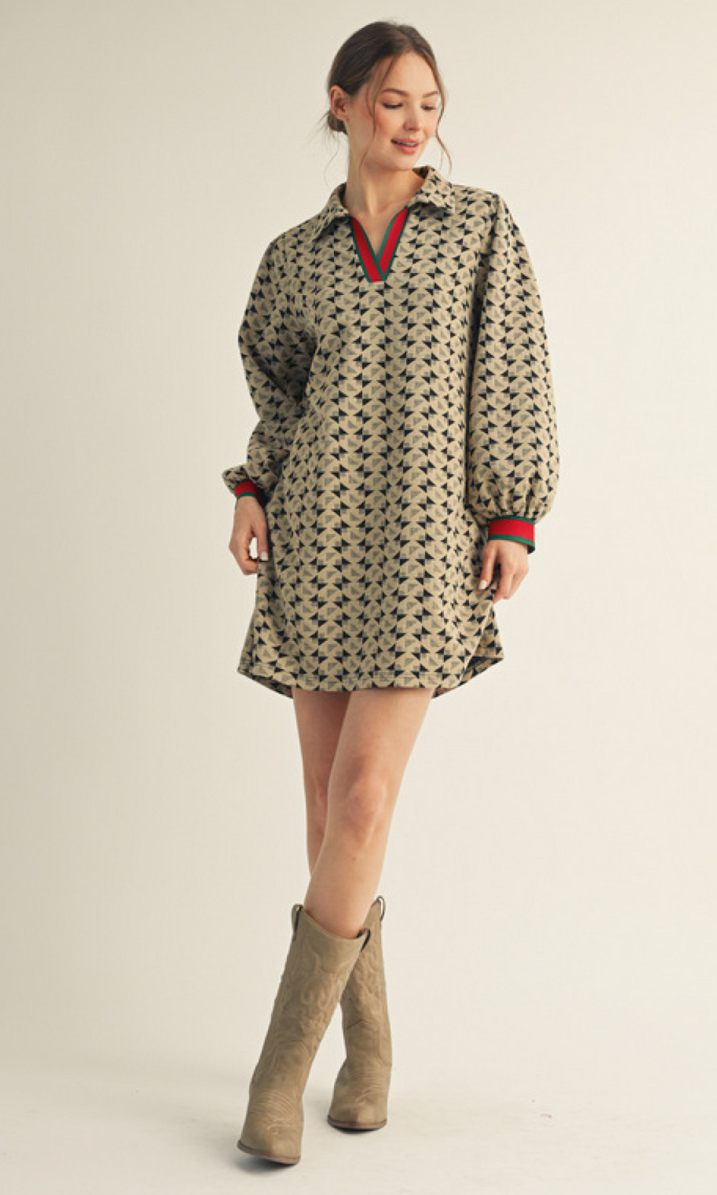 "Coco" Textured  Dress - The Katie Grace Boutique