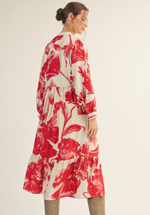 "Minnie" Floral Dress - The Katie Grace Boutique