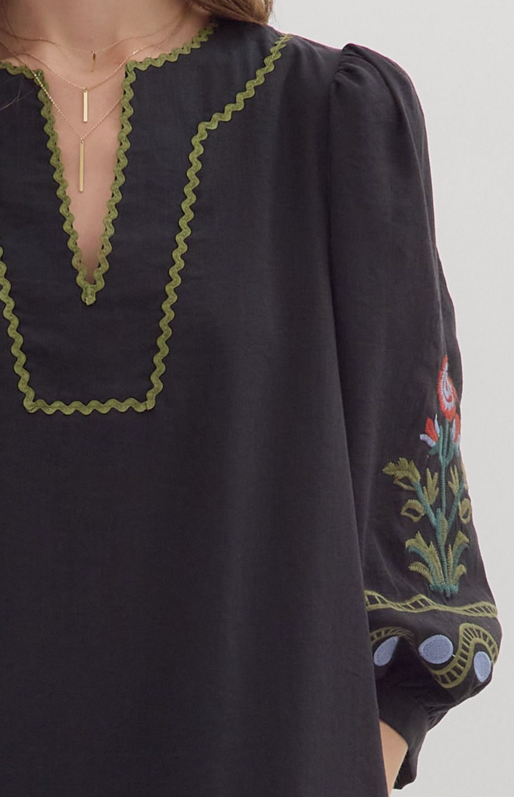 "Emily" Embroidered Dress