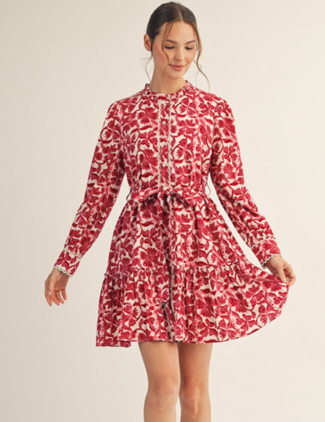 "Lacey" Long Sleeve Dress