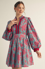 "Addison" Floral Dress - The Katie Grace Boutique