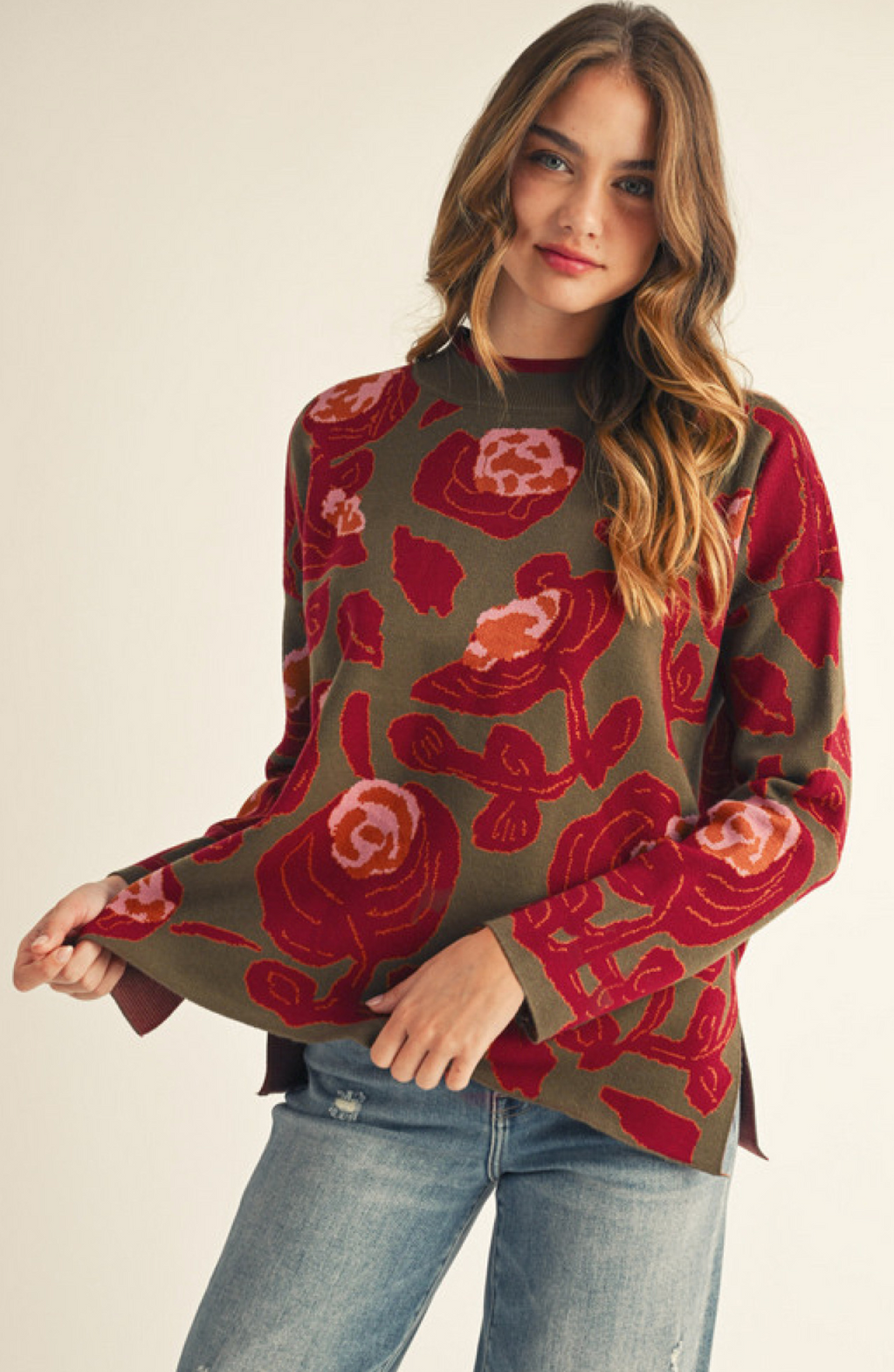 "Livvie" Floral Sweater