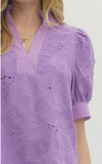"Jasmine" Embroidered Blouse - The Katie Grace Boutique