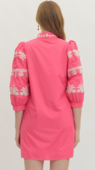 "Heather" Embroidered Dress - The Katie Grace Boutique