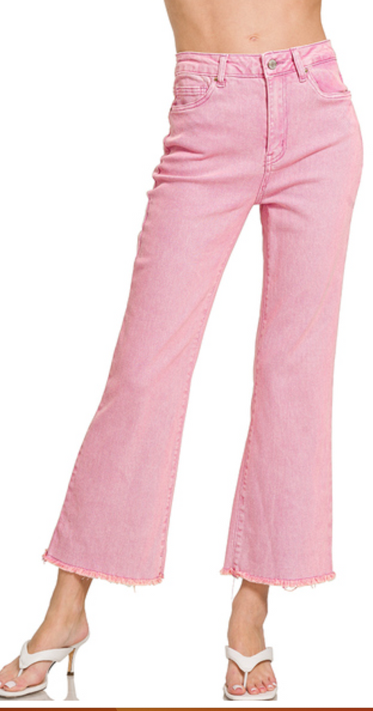 "Melanie" Mineral Washed Jeans - The Katie Grace Boutique