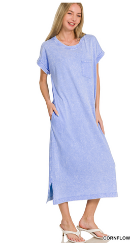 "Jessie" Mineral Washed Dress