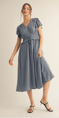 "Skyla" Satin Dress - The Katie Grace Boutique
