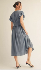 "Skyla" Satin Dress - The Katie Grace Boutique