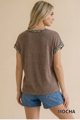 "Ashley" Curly Knit  Shirt