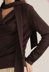 "Emma" Cowl Top, 2 colors - The Katie Grace Boutique