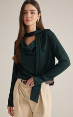 "Emma" Cowl Top, 2 colors - The Katie Grace Boutique